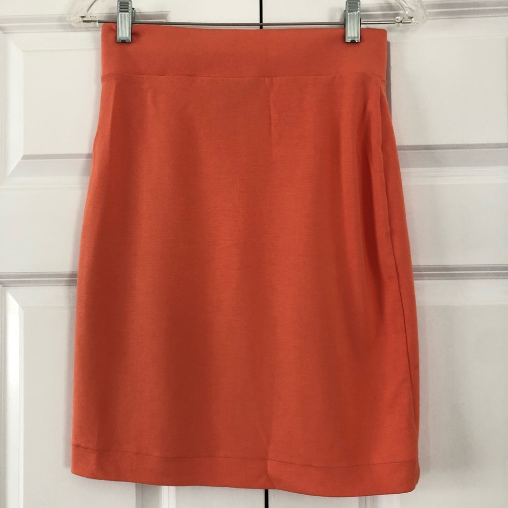 High Waisted Coral Skirt